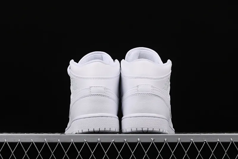 All Categories Air Jordan Jordan Series Basketball Shoes Air Jordan 1 Mid Air Jordan 1 Mid All White China Full First Layer Authentic Standard 554724-109